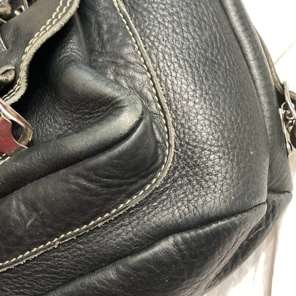 Roots Canada mini backpack black leather